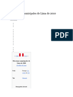 Elecciones Municipales de Lima de 2010