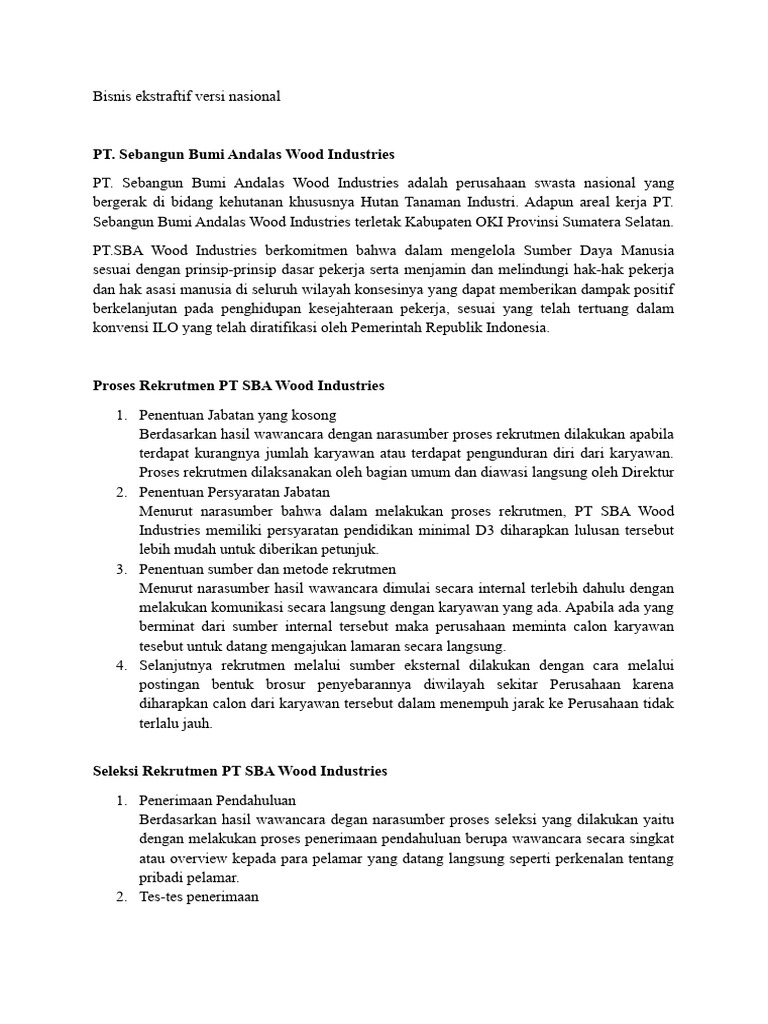 PT. Sebangun Bumi Andalas Wood Industries PDF