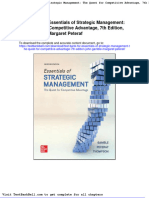 Test Bank For Essentials of Strategic Management The Quest For Competitive Advantage 7th Edition John Gamble Margaret Peteraf Download