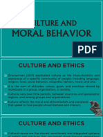 Culture and Moral Behavior