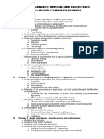 Auditing and Assurance: Specialized Industries - Agricultural Sector Examination Reviewer