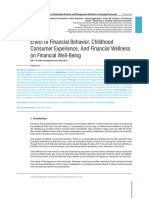 Effect of Financial Behavior Childhood Consumer Ex