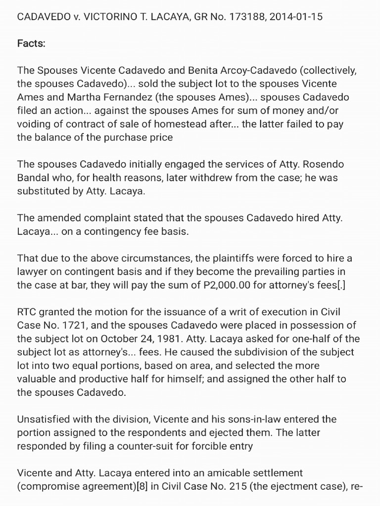 CADAVEDO VS LACAYA PDF