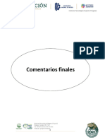 Comentarios Finales