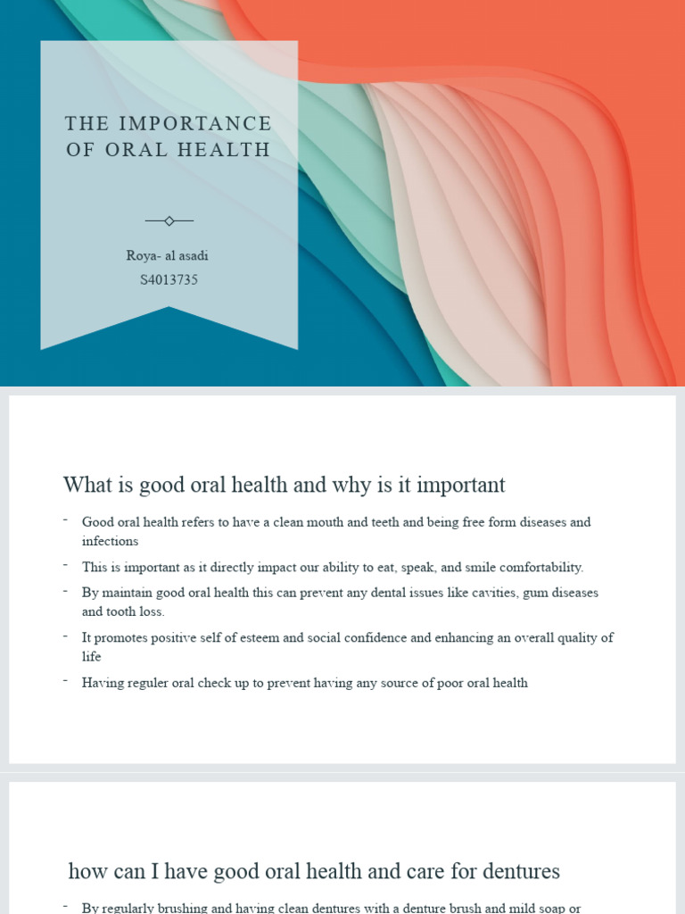 Essential Guide to Oral Health Care | PDF | Oral Hygiene | Healthy Diet