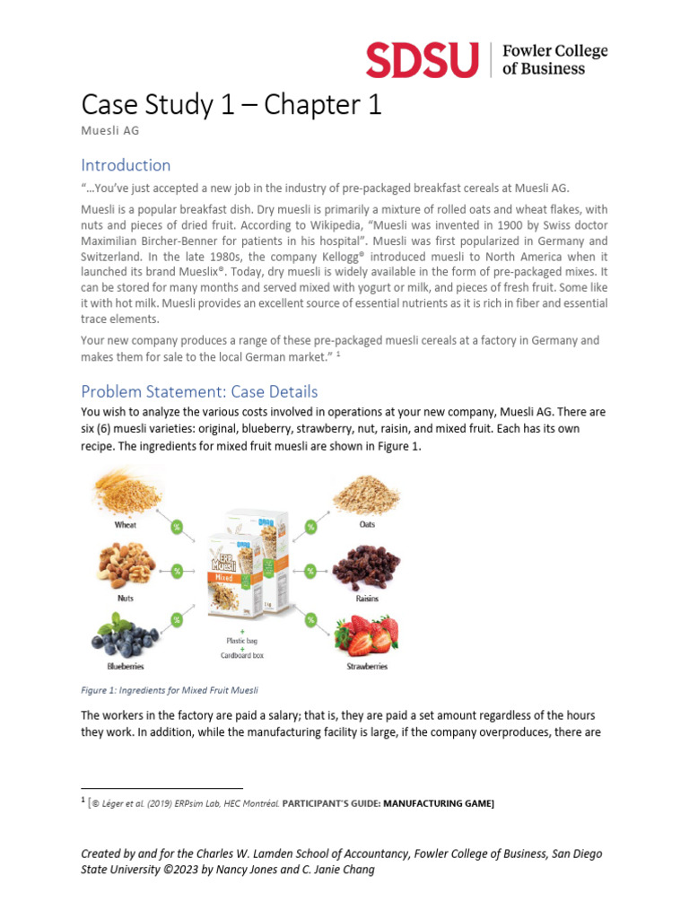 Case Study Chapter 1-3 | PDF | Business | Business Economics