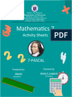 Pascal Activity Sheet
