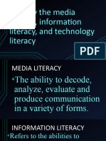 Identify The Media Literacy Information Literacy