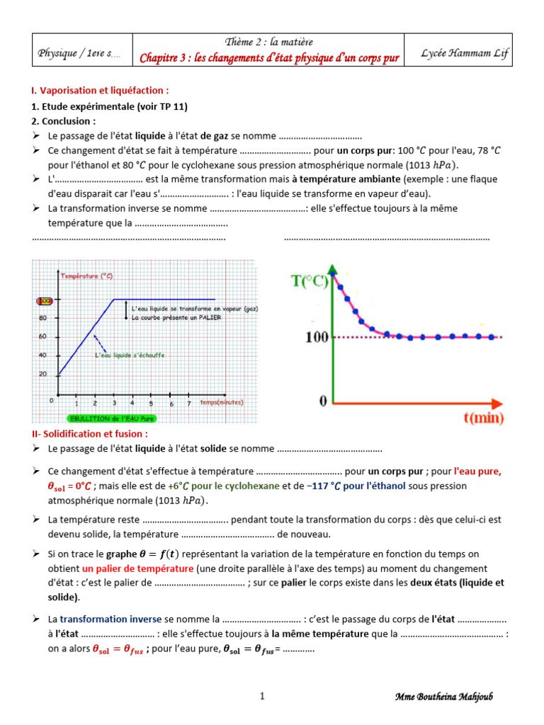 Fusion D’Un Corps Pur Pdf – Diagramme De Phase Corps Pur – DEIYSP