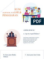 Aspek Hukum, Pasar & Pemasaran