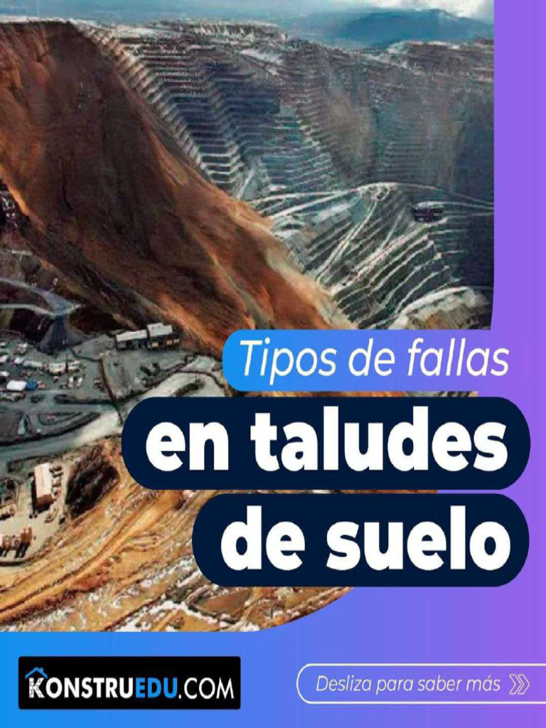 Tipos de Fallas en Taludes de Suelo | PDF