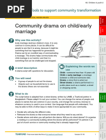 A2 - Drama On Child Marriage