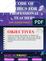 Code of Ethics For Professional Teachers