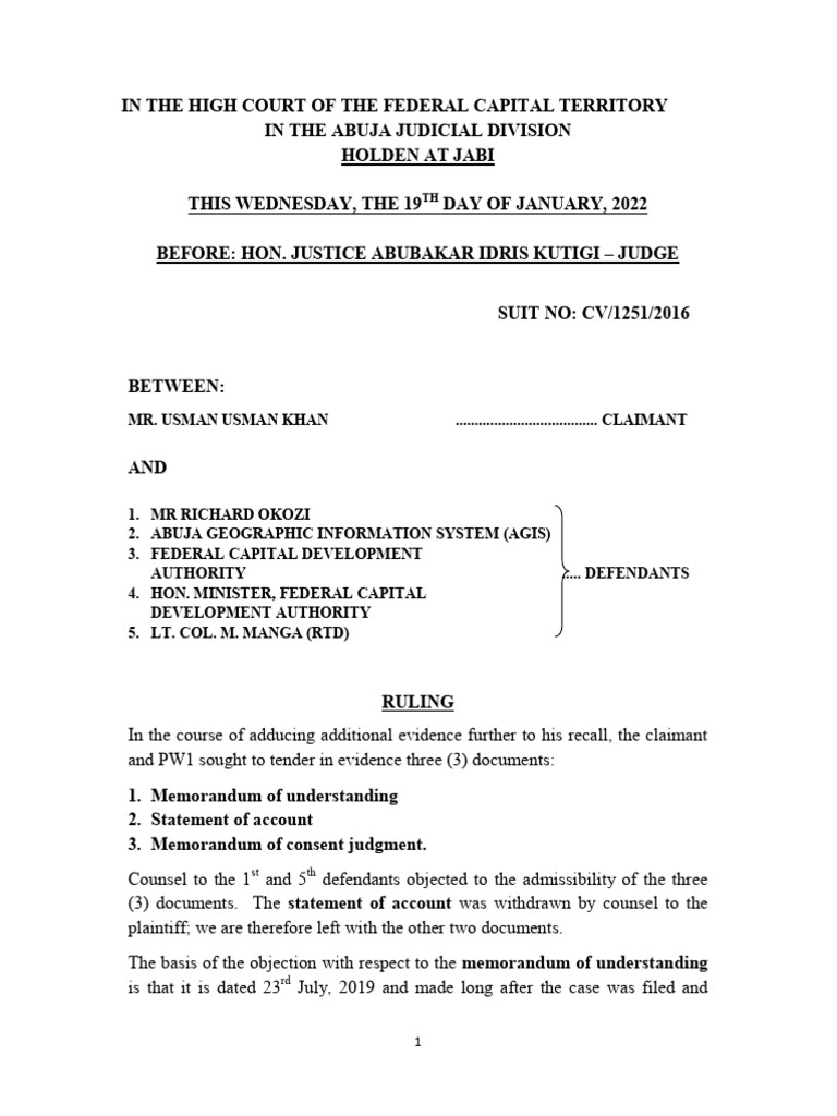 Court Ruling on Document Admissibility | PDF | Pleading | Lawsuit