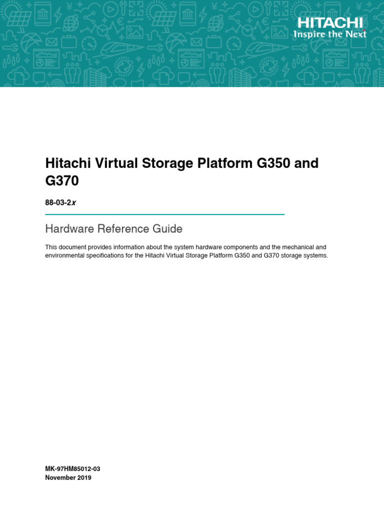 VSP G350 G370 v88 03 2x Hardware Reference MK-97HM85012-03 | PDF | Byte |  Computer Data Storage