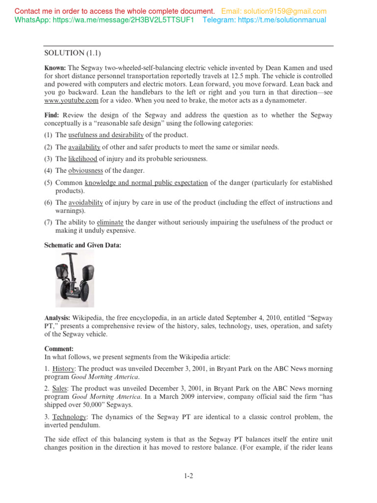 Sample For Solution Manual Fundamentals of Machine Component Design 7th ...