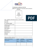 Mbot Professional Curriculum Vitae Form