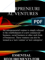 Types of Entrpreneurial Ventures