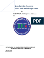 How To Choose Mobile Hand Set & Operator Assignment...