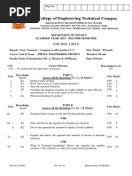 Phy Unit Test I Fin