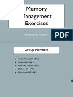 Memory - Management - Exercises and Solution