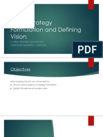 Unit 2 Strategy Formulation and Defining Vision