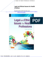Test Bank For Legal and Ethical Issues For Health Professions 3rd Edition Download
