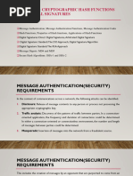 Unit 4 Cryptographic Hash Functions and Digital Signature