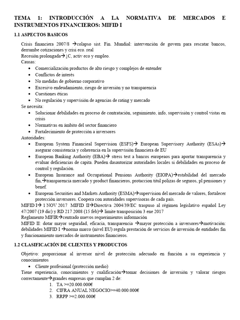 Apuntes | PDF | Fondo de inversión | Empresa de inversiones