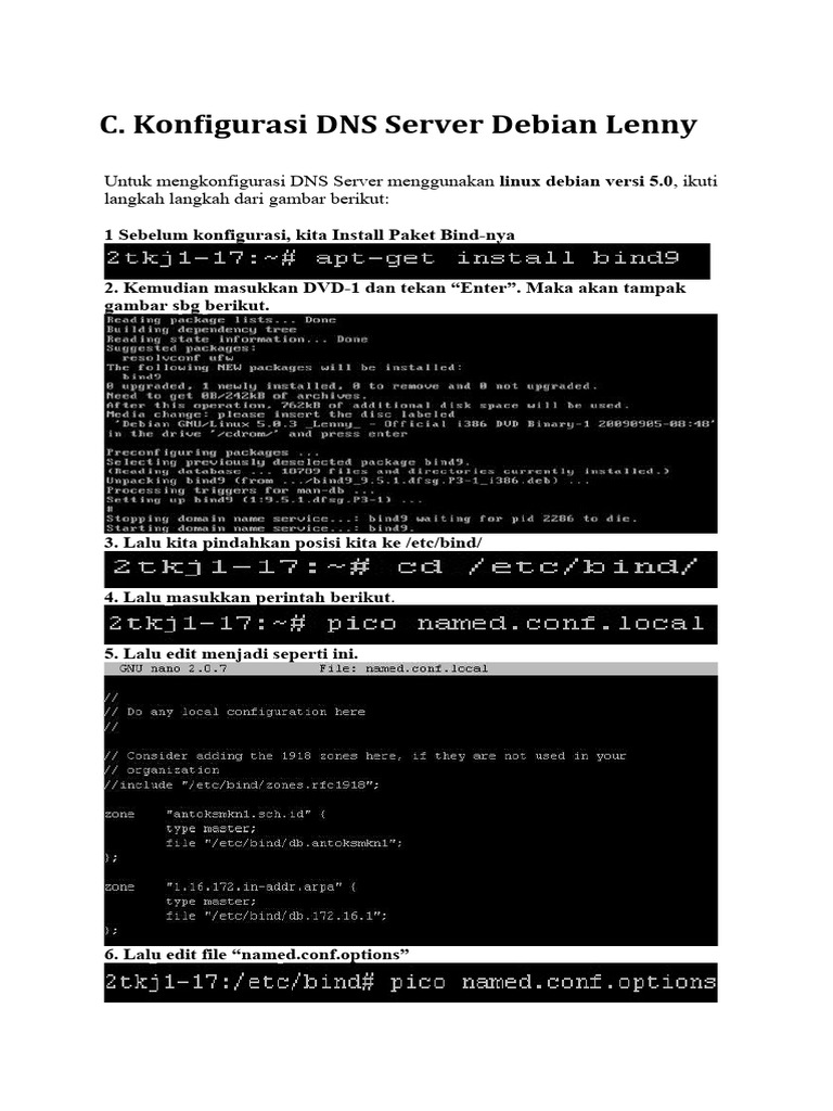 Konfigurasi dns server debian lenny pdf