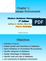 Manajemen Data Lingkungan Database