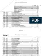 Tabela Valores Medidor Combustivel