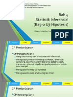 Statistika - 4. Statistik Inferensi Bag - 2 Uji Hipotesis