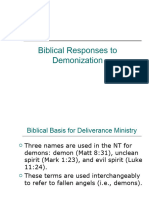 Biblical Responses To Demonization - May 2019