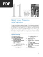 Chapt 11 Simples Linear Regression and Correlation