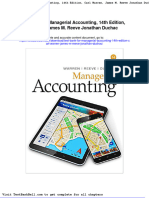 Test Bank For Managerial Accounting 14th Edition Carl Warren James M Reeve Jonathan Duchac Download