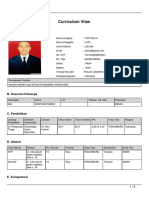 Curriculum Vitae: A. Data Diri