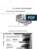 Introduction À La Micro-Informatique: Cours Solvay 2ème Bachelor