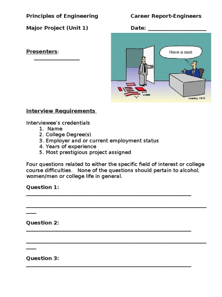 Engineering Career Interview Guidelines | PDF