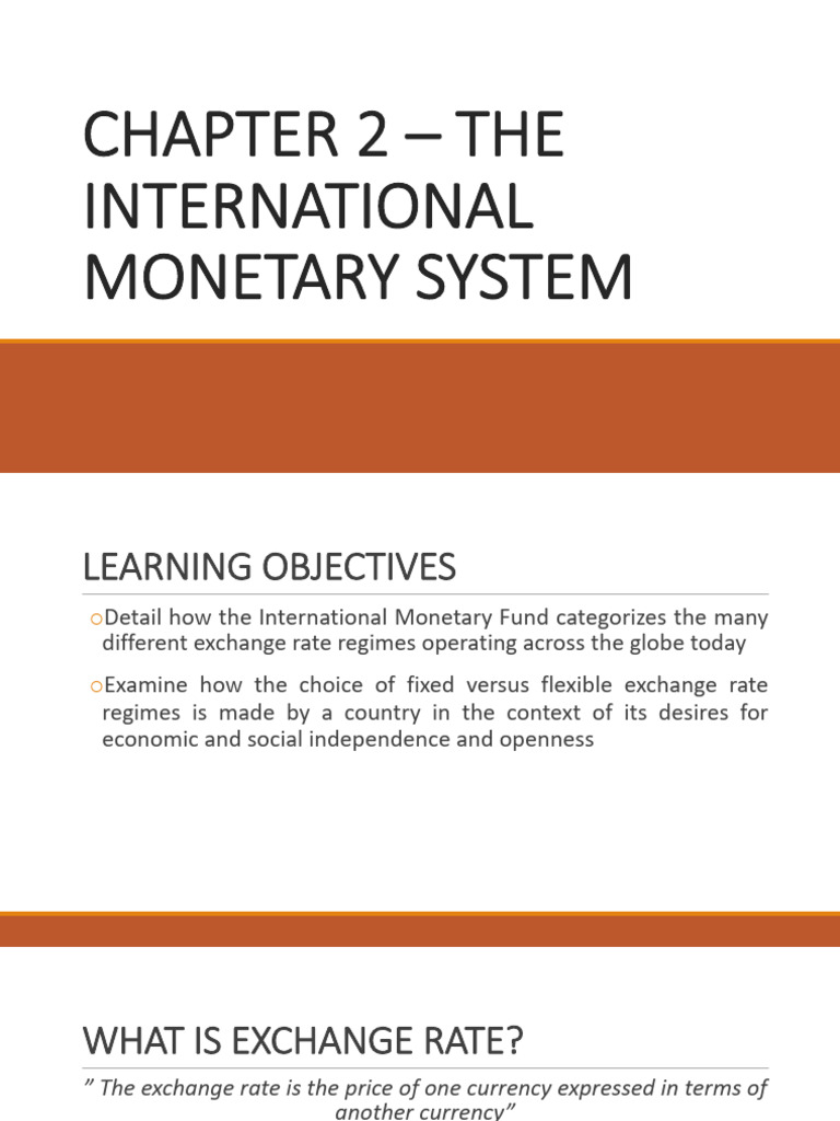Understanding Exchange Rate Regimes | PDF | Floating Exchange Rate ...