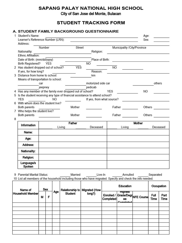 Student Tracking System PDF Health Sciences Public Health