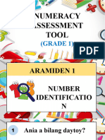 MRA Math Grade 1 Numeracy Assessment Tool Final
