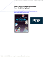Test Bank For Medical Assisting Administrative and Clinical Procedures 6th Edition by Booth Download