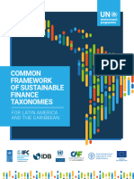 Common Framework of Sustainable Finance Taxonomies LAC