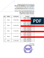 Jadwal PAS