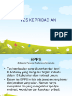 Tes Kepribadian (Inventori Dan Proyeksi)