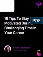 Tips To Stay Motivated During Challenging Phase of Career
