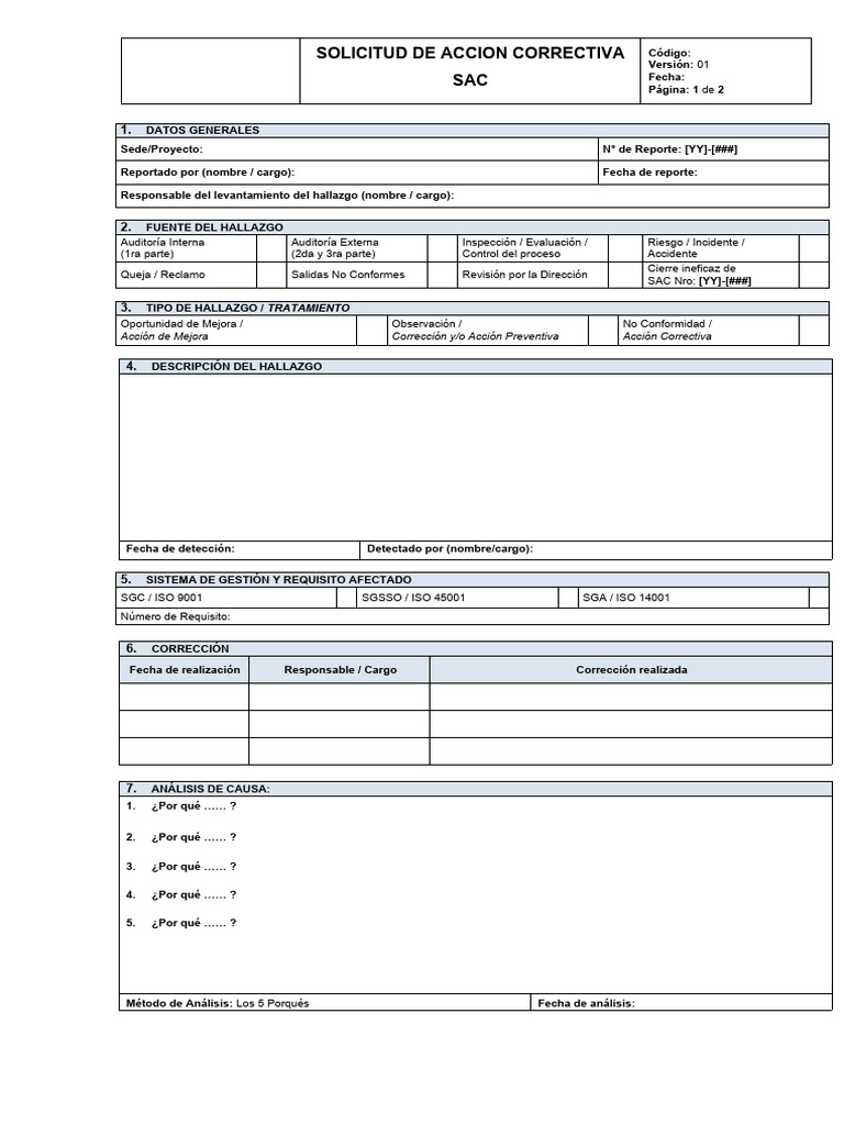 Modelo Sac 1 | PDF | Auditoría