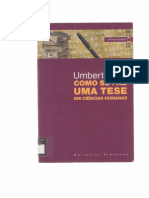 Como Se Faz Uma Tese Em Ci_ncias Humanas - Umberto Eco - 01