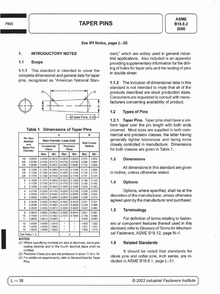 ASME B18.8.2 2000 PDF Industrial Processes Manufactured Goods